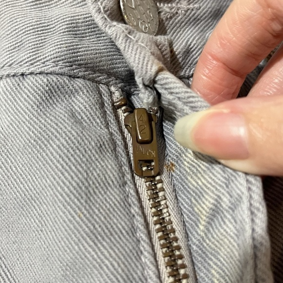 Vintage BONGO Denim High Waist Shorts Jeans Y2K 90s Distressed 22 Waist - Picture 10 of 16